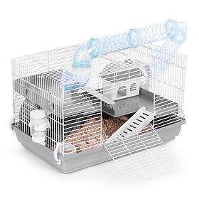 Klatka dla chomika, świnki morskiej i gryzoni z pełnym wyposażeniem