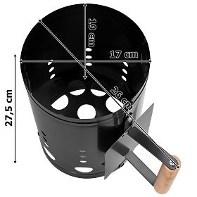 Kominek do rozpalania grilla KORTEN