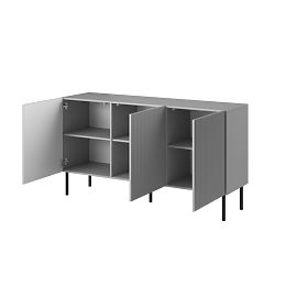 Komoda ASENSIO KM-1 jasnoszara, nogi: czarne (2p=1ks)