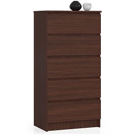 KOMODA K 60 cm 5 SZUFLAD PK WENGE