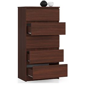 KOMODA K 60 cm 5 SZUFLAD PK WENGE