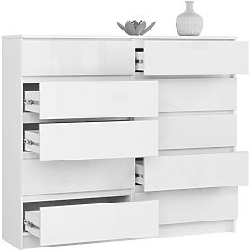 KOMODA K140 10SZ CLP PK BIAŁY POŁYSK