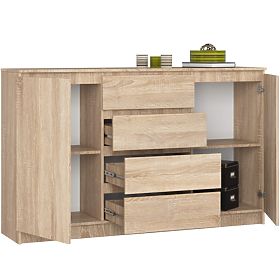 KOMODA K160 2D 4SZ CLP PK DĄB SONOMA