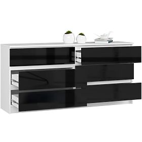 KOMODA K160 6SZ CLP PK CZARNY POŁYSK
