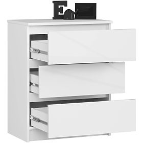 KOMODA K60 3SZ CLP PK BIAŁY POŁYSK