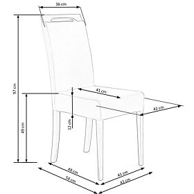Krzesło CLARION dąb miodowy / tapicerka: RIVIERA 91 (1p=2szt)