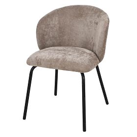 Krzesło do jadalni Larisa, brązowe/czarne nogi