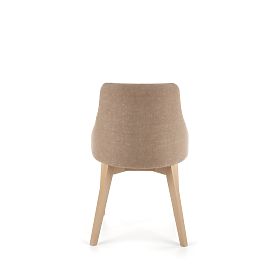 Krzesło do jadalni TOLEDO - dąb sonoma/brązowe, Halmar