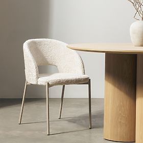 Krzesło z otworem w oparciu Jazz, jasnobeżowe, lectus