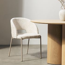 Krzesło z otworem w oparciu Jazz, jasnobeżowe, lectus