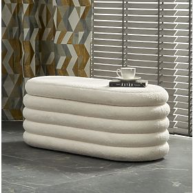 Ławka BLISS z schowkiem, kremowa (1p=1szt), Halmar