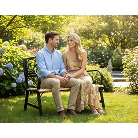 Ławka ogrodowa stalowo-żeliwna TITO