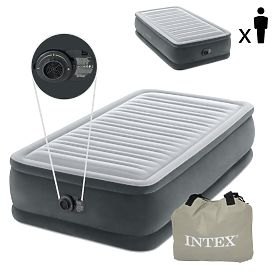 Materac dmuchany 191x99 cm z pompką jednoosobowy INTEX DELUXE 64412ND