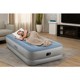Materac dmuchany dla jednej osoby 191x99x36 cm z wbudowaną elektryczną pompą USB łóżko INTEX 641, INTEX