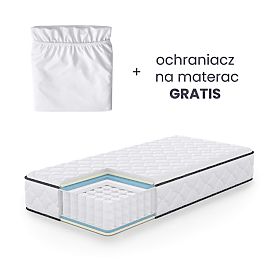 MATERAC Z TKANINĄ OBICIOWĄ 90x190 H24