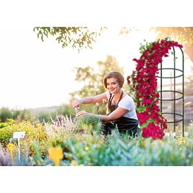 Metalowa pergola słupek ciemnozielona 190 cm