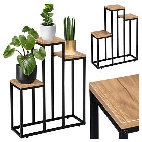 Metalowy stojak na kwiaty loft AGRAS CRAFT