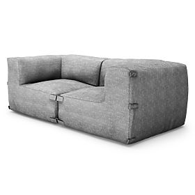 Modułowa sofa ogrodowa Vacuum Vlll z pokrowcem, szara