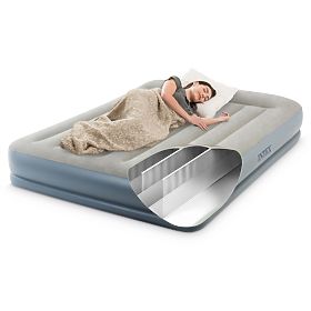 Nadmuchiwana mata 203x152 cm z pompką dwuosobowa Intex 64118ND, INTEX