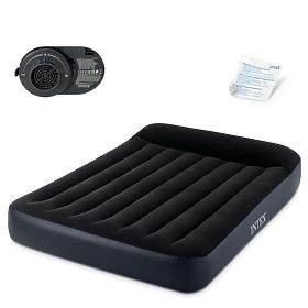 Nadmuchiwana mata z pompką łóżko welur Intex 64150ND, INTEX