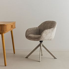 Obrotowe krzesło Kairo, beżowe, lectus