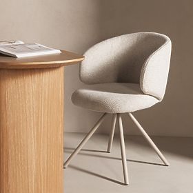 Obrotowe krzesło Pearl beżowe, lectus