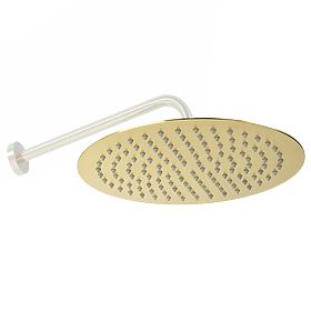 Okrągła głowica prysznicowa Rea 25cm Złota