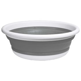 Okrągła misa 37 cm biało-szara ELBA COMPACT 9 litrów