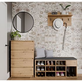 Otwarta szafka na buty TALLIN DĄB ARTISAN do przedpokoju