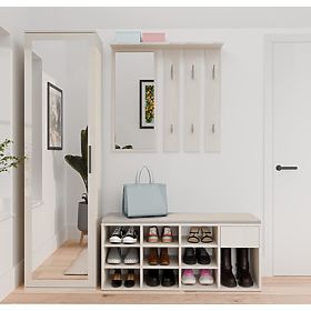 Otwarta Szafka na Buty TALLIN KASZMIROWY BEŻOWY Do Przedpokoju