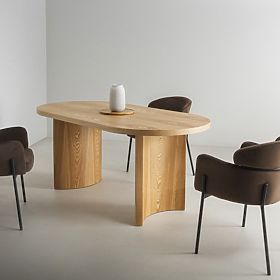 Owalny stół jadalniany Portofino, jesion