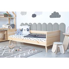 Tapicerowany panel Łuk - szary