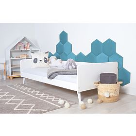 Panel Tapicerowany Sześciokąt - Szmaragd