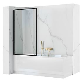 Parawan wannowy Rea Lagos Fix Stała 70 Czarny Black, Rea