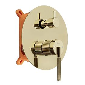 Podtynkowy zestaw prysznicowy Rea Argon Złoty + BOX, Rea