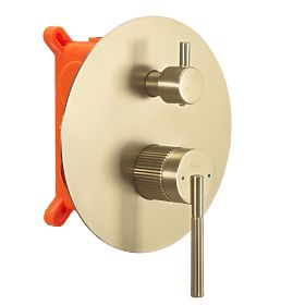 Podtynkowy zestaw prysznicowy Rea Argon Złoty Szczotkowany + BOX