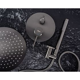 Podtynkowy zestaw prysznicowy Rea Lungo Grip Titan + BOX, Rea