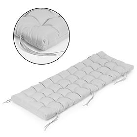 Poduszka na leżak ogrodowy szara 145 x 52 cm ModernHome, MODERNHOME