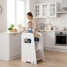 Pomocnik kuchenny kitchen helper Montessori regulowana podstawa dla dziecka ECOTOYS