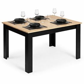 Prostokątny stół do kuchni i jadalni dla 4 osób 120x80 cm dąb sonoma ModernHome, MODERNHOME