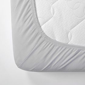 Prześcieradło bawełniane 200x120 cm - szare