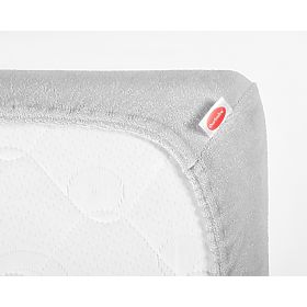 Prześcieradło frotte 200x120 cm - szare