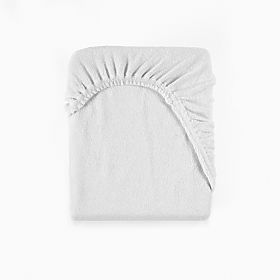 Prześcieradło frotte 200x90 cm - białe