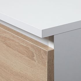 REGAŁ BIUROWY R 80 cm CLP R11 PK BIAŁY / SONOMA