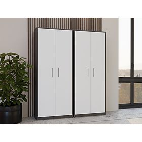 Regał Oliv 2D ANTRACYT BIAŁY