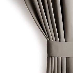 RESTILO zasłona BLACKOUT kolor beżowy, szarfa do mocowania, styl klasyczny, taśma, materiał blackout