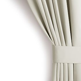 RESTILO zasłona BLACKOUT kolor kremowy, styl klasyczny, srebrne przelotki, materiał bl