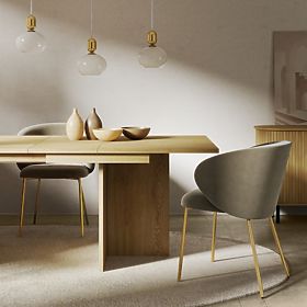 Rozkładany stół Jose 140-200 cm, prostokątny, Dąb Cremona Torro, lectus