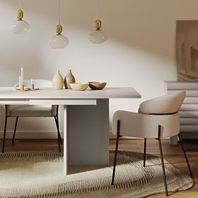 Rozkładany stół Jose 140-200 cm, prostokątny, kaszmirowy, lectus