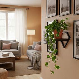 Ścienny kwietnik wisząca półka na kwiaty dekoracja loft diament ModernHome, MODERNHOME